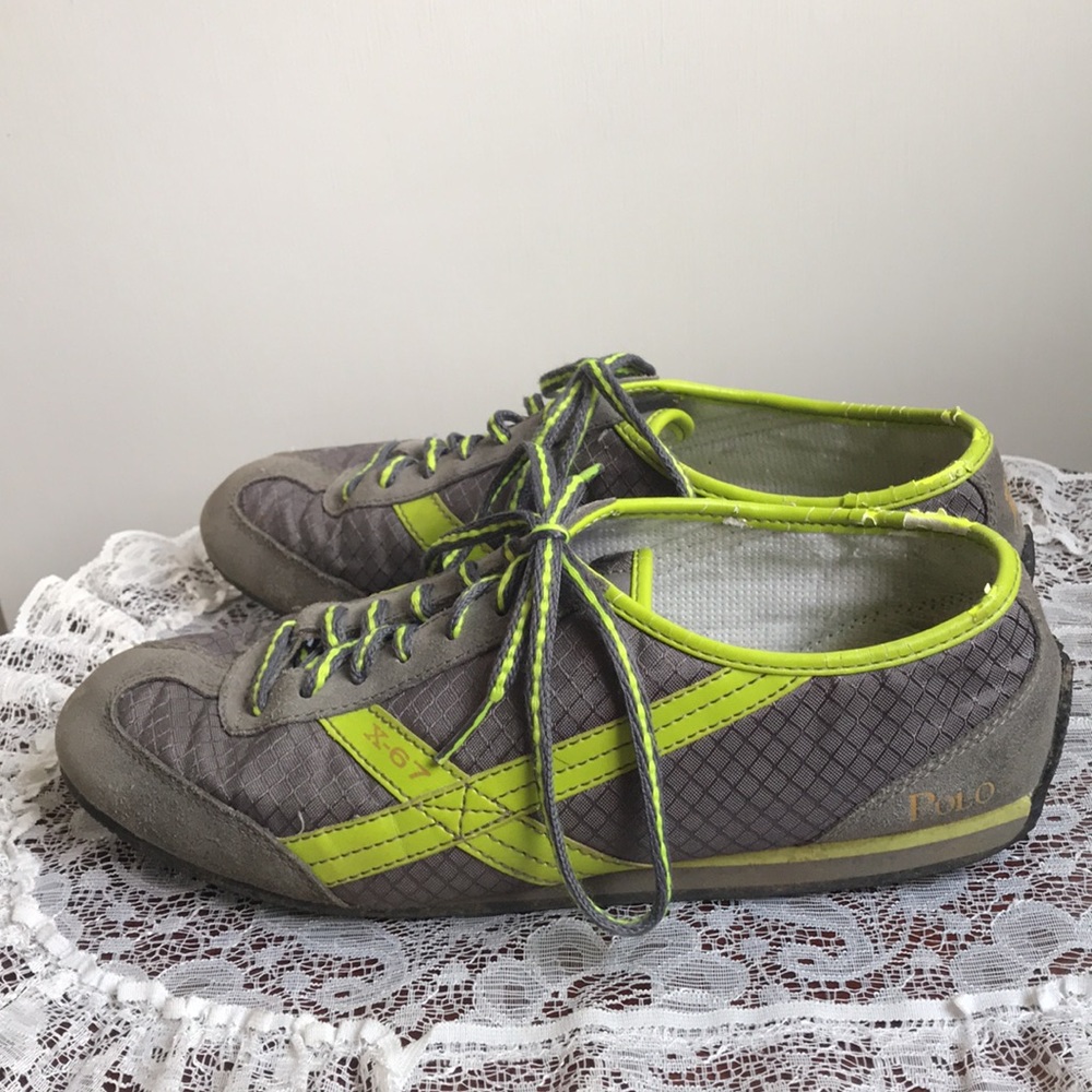 VTG Polo Ralph Lauren Suede Fashion Sneakers 8.5 vintage 90’s/ Y2k